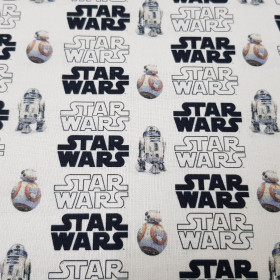 Algodón Star Wars Droides Logos