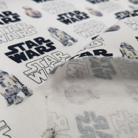 Algodón Star Wars Droides Logos