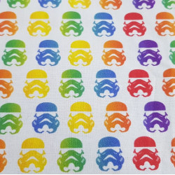 Algodón Star Wars Rainbow Cascos Imperiales Algodón Star Wars Rainbow Cascos Imperiales