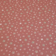 Cotton Bunny Stars fabric - Organic cotton poplin fabric with drawings of stars in colors and sizes on various backgrounds to choose from. A beautiful fabric to use in children's clothing, decorations and small crafts. The fabric is 150cm wide