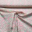 Tela Algodón Flores Diminutas Rosa - Tela de popelín algodón con dibujos de rosas diminutas sobre un fondo blanco. Esta tela de algodón es perfecta para tus proyectos Patchwork. La tela mide 150cm de ancho y su composición 100% algodón.