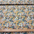 Cotton Abstract Floral Flash fabric Cotton Abstract Floral Flash fabric - 100% organic cotton poplin-type fabric with flower drawings of many colors and types. Ocher colors predominate, going through green, white and yellow. This fabric is ideal for clothing and decorations, accessories, Pa