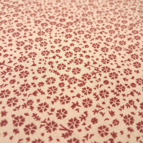Algodón Flores Garnet