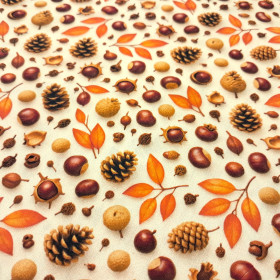 Algodón Piñas y Castañas Otoño