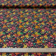 Cotton Autumn Leaves fabric Cotton poplin fabric with a dense print of autumn leaves, chestnuts and pinecones