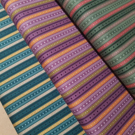 Cotton Stripes Colours Border