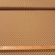 Cotton Shapes Semicircles Geometric fabric - Cotton poplin fabric with semicircle designs in a repeating geometric pattern. This fabric is ideal for combining with other fabrics in the same colors. The fabric is 150 cm wide and is made of 100% cotton.