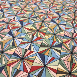 Algodón Mosaico Ornamental Geometric