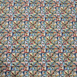 Algodón Mosaico Ornamental Geometric