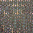 Cotton Geometric Hearts Mosaic fabric Cotton Geometric Hearts Mosaic fabric - Cotton poplin fabric with ornamental designs forming hydraulic-style mosaics and circles with hearts on a brown background. The fabric is 150 cm wide and is made of 100% cotton.