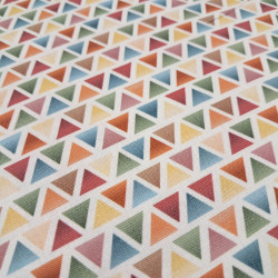 Algodón Triángulos Colores Ilusion