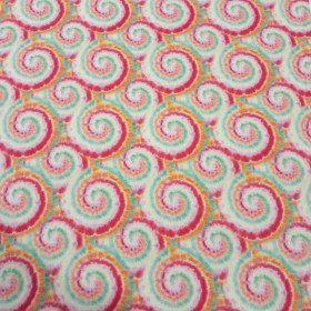 Algodón Espirales Multicolor Tie-Dye