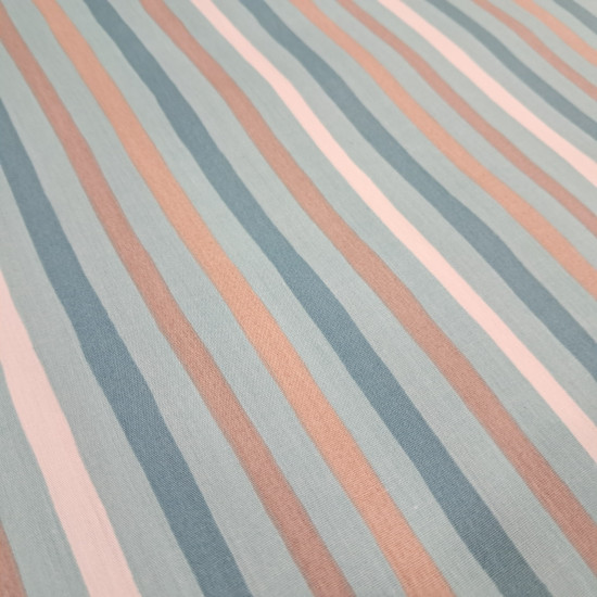 Tela de popelín de algodón 100% con estampado de rayas finas multicolor para confección