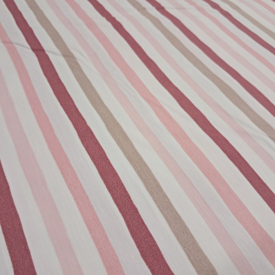 Tela de popelín de algodón 100% con estampado de rayas finas multicolor para confección
