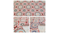 Cotton Mandalas Smile fabric - Cotton fabric with drawings of Mandalas of various colors, Smile model. The fabric is 140cm wide and its composition is 100% cotton.