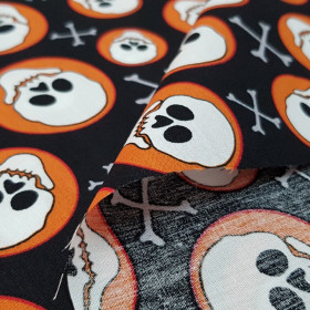 Algodón Calaveras Círculos