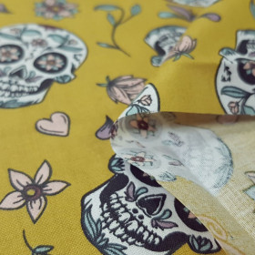 Cotton Skulls Calacas Flowers