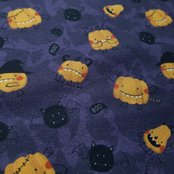 Algodón Halloween Calabazas Monstruosas