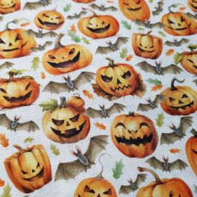 Cotton Halloween Bats Pumpkins Cotton Halloween Bats Pumpkins