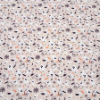 Cotton Halloween Spooky Ghosts fabric Cotton Halloween Spooky Ghosts fabric - Halloween-themed cotton poplin fabric featuring ghosts, bats, stars, and spiderwebs on a light background. The fabric is 150 cm wide and is made of 100% cotton.