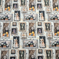 Algodón Halloween Boo Cuadros