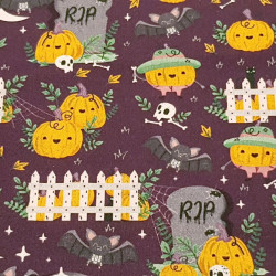 Cotton Halloween Funny Pumpkins