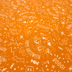 Algodón Happy Halloween Spooky