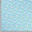 Tela Algodón Ovejas Girasoles - Tela de algodón popelín con dibujos infantiles de ovejas, girasoles, zanahorias... sobre un fondo azul. La tela mide 140cm de ancho y su composición 100% algodón.