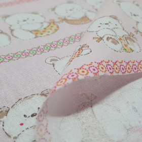 Cotton Bears Hearts Pink Cotton Bears Hearts Pink