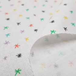 Algodón Estrellas Asteriscos Algodón Estrellas Asteriscos