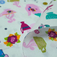 Cotton Teapots Fruits fabric - Patchwork fabric 100% Cotton with drawings of teapots and teacups, fruits, birds, sugar, cakes ... on a white background. The fabric is 150cm wide and its composition is 100% cotton.