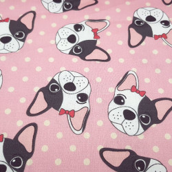 Algodón Caritas Bulldog Algodón Caritas Bulldog