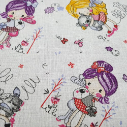 Algodón Nenas de Rosa