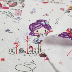 Algodón Nenas de Rosa Algodón Nenas de Rosa