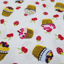 Cotton Cupcakes Fruits