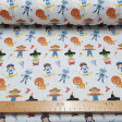 Cotton Wizard of Oz Tales fabric - Cotton fabric digital printing with drawings of the characters from the Wizard of Oz tale. The fabric is 140cm wide and its composition is 100% cotton.