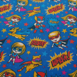 Cotton Superheroes Stars Background Cotton Superheroes Stars Background