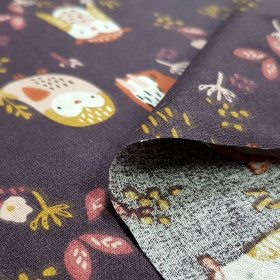 Cotton Foxes Birds Violet