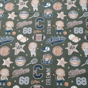 Algodón Animales Deportistas Algodón Animales Deportistas