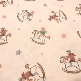 Algodón Caballitos de Madera