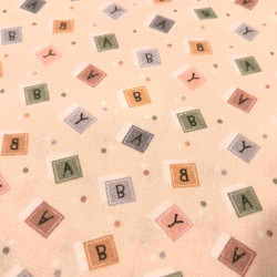 Algodón Cubos Letras Juguete