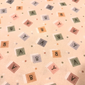 Cotton Cubes Letters Toy