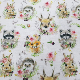 Algodón Animales Floral Algodón Animales Floral