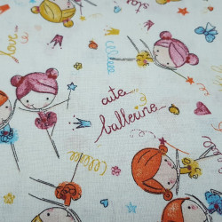 Algodón Bailarinas Corazones