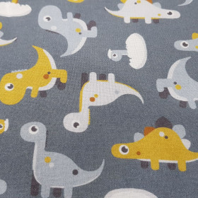 Algodón Dinosaurios Juguete Gris