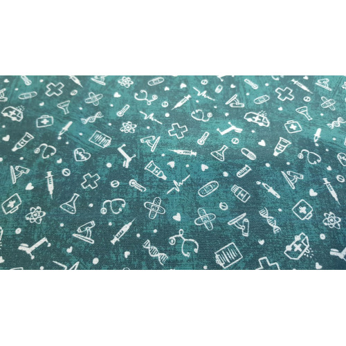 Cotton Medicine DNA fabric | Textil Siles fabric store