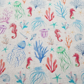 Algodón Medusas Caballitos Mar
