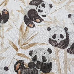 Cotton Pandas Bamboo Beige