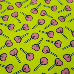 Algodón Piruletas Corazones