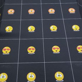OUTLET Cotton Emoticons Checkered OUTLET Cotton Emoticons Checkered